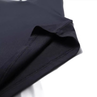 Contrast color trendy cotton round neck short sleeve T-shirt 2