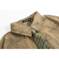 Lace-up floral shirt short-sleeved loose shirt thin jacket 4