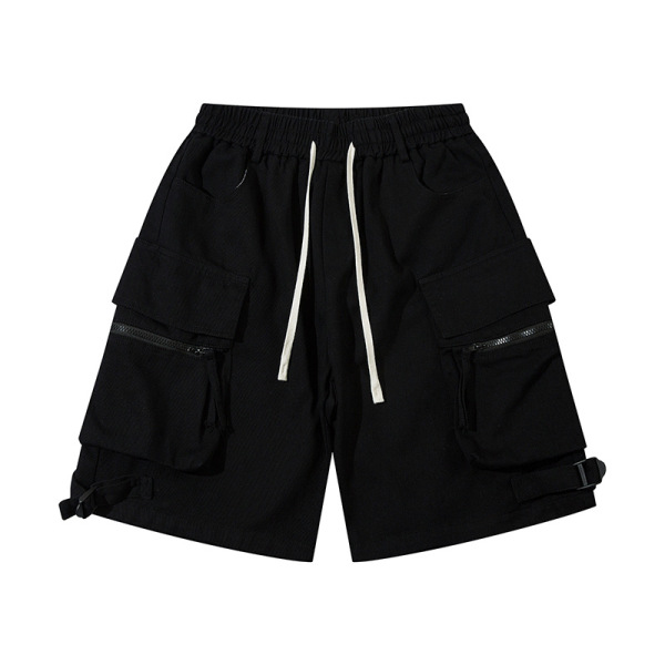 Work shorts men and women retro loose casual shorts 1