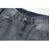 Jeans American Straight Leg Pants Drape Loose Casual Pants 30