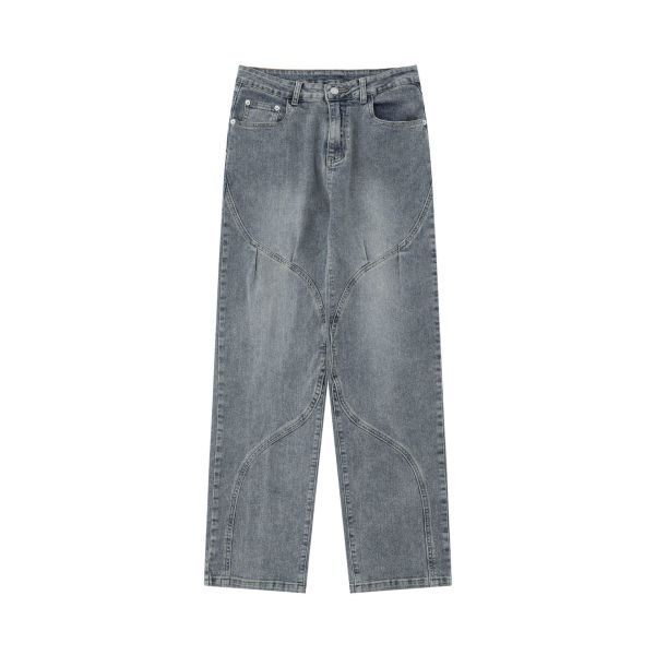 American retro wide-leg jeans 39