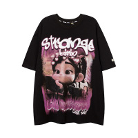 Cartoon short-sleeved T-shirt casual street loose T-shirt 28