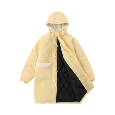 Padded hooded cotton coat trendy loose casual jacket 26