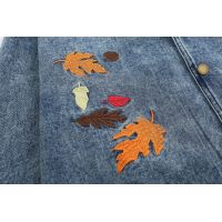 Multi-pocket lapel denim jacket men's trendy loose coat 22