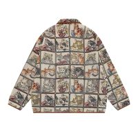 Men's autumn vintage design loose coat tops 20