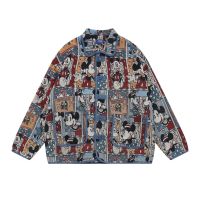 Men's autumn vintage lapel jacket with loose design 18