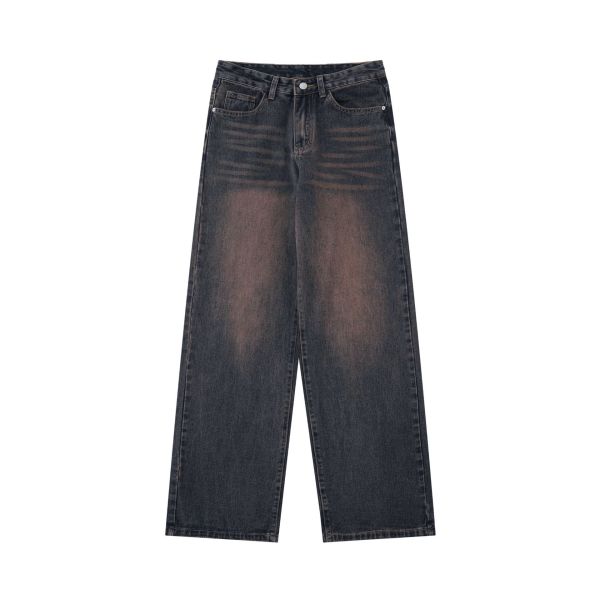Denim trousers floor length trousers 42