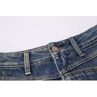 Denim trousers loose straight trousers 37