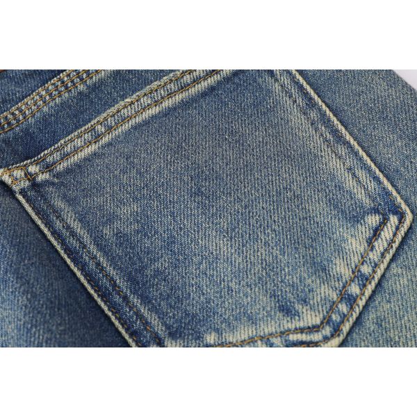 Denim trousers loose straight trousers 37