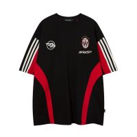 Short-sleeved T-shirt Cotton Colorblock Print Top 54