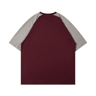 Short-sleeved T-shirt with contrasting print half-sleeved top 50