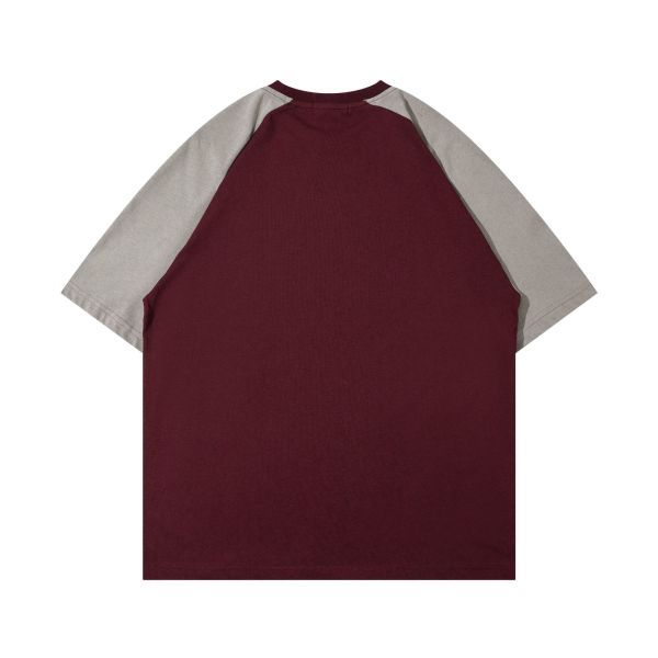Short-sleeved T-shirt with contrasting print half-sleeved top 50